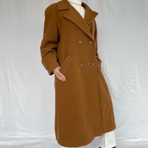 Vintage 100% Wool coat L- XL caramel from Me-Jay Made in Canada